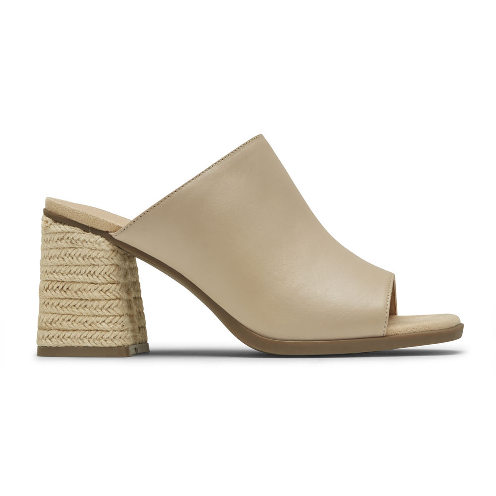 Sandalias Rockport Mujer Mexico - Total Motion Amara Beige - XHIBE9534